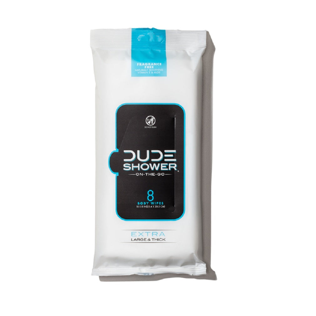 Dude Wipes QDS-FP-08 Dude Products Disposable Adult Washcloths, White