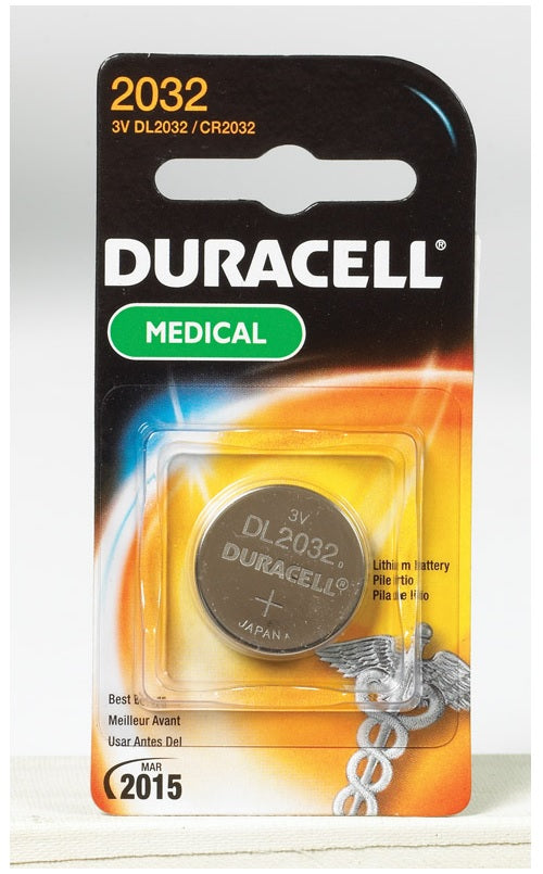Duracell DL2032BPK Lithium Coin Battery, 3 Volts