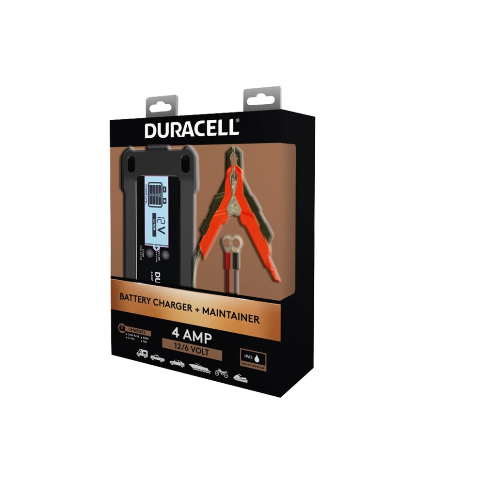 Duracell DRMC4A Automatic Battery Charger/Maintainer, 12 Volt
