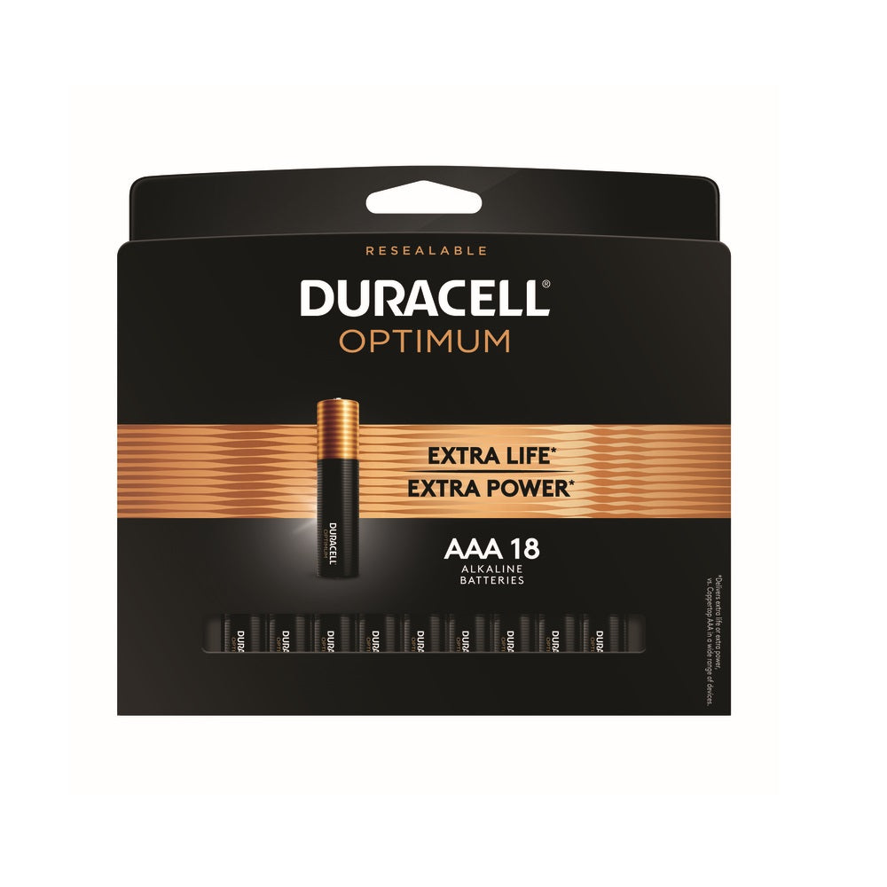 Duracell 037455 Optimum Alkaline Batteries, AAA