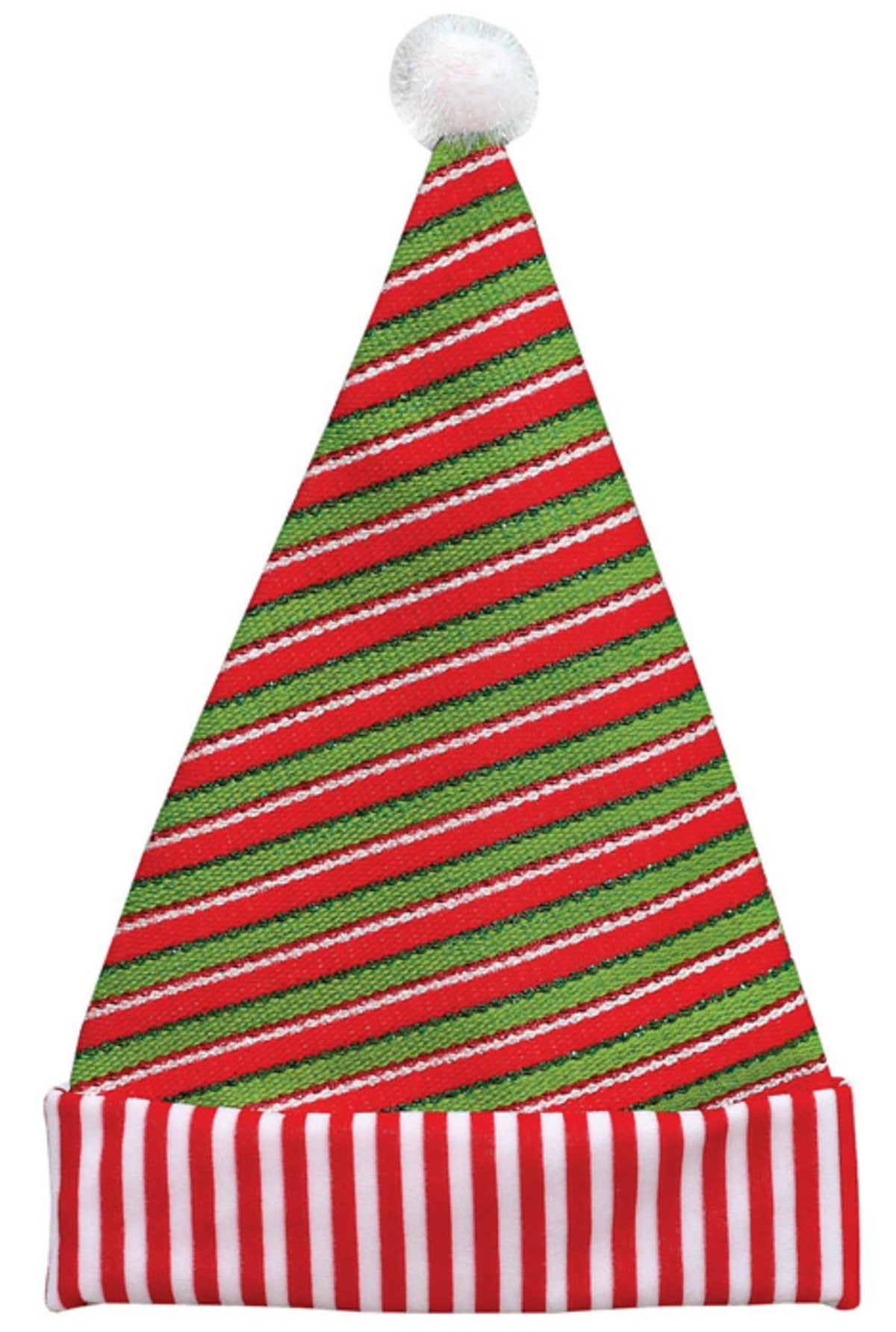 Dyno 0409524-1AC Candy Stripe Christmas Santa Hat, Red