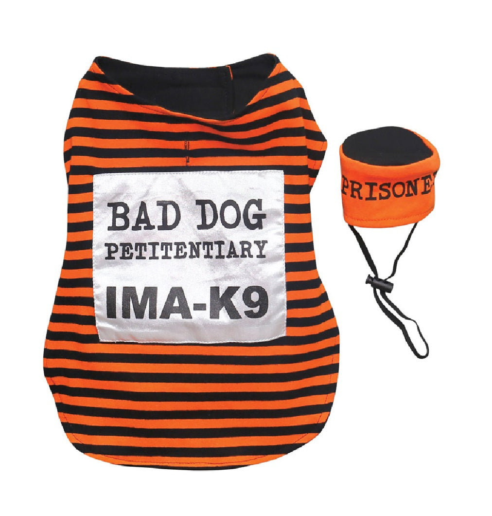 Dyno 3004233-1SAC Halloween Dog Prisoner Pet Costume, Polyester
