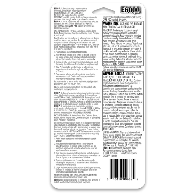 E6000 Plus 570120 All-Weather Adhesive 1.9 oz