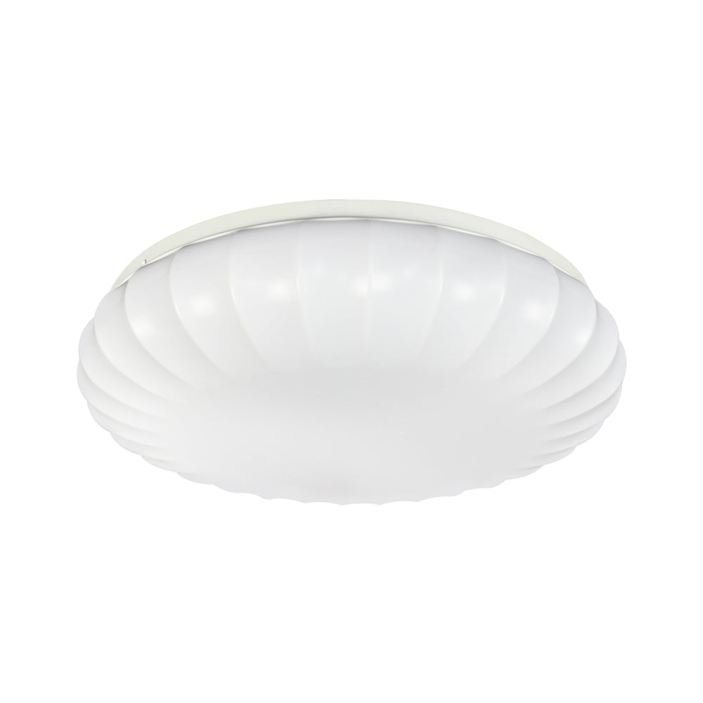 ETI 54450511  Color Preference Carousel Decorative Dimmable Flush Mount, White, 11"