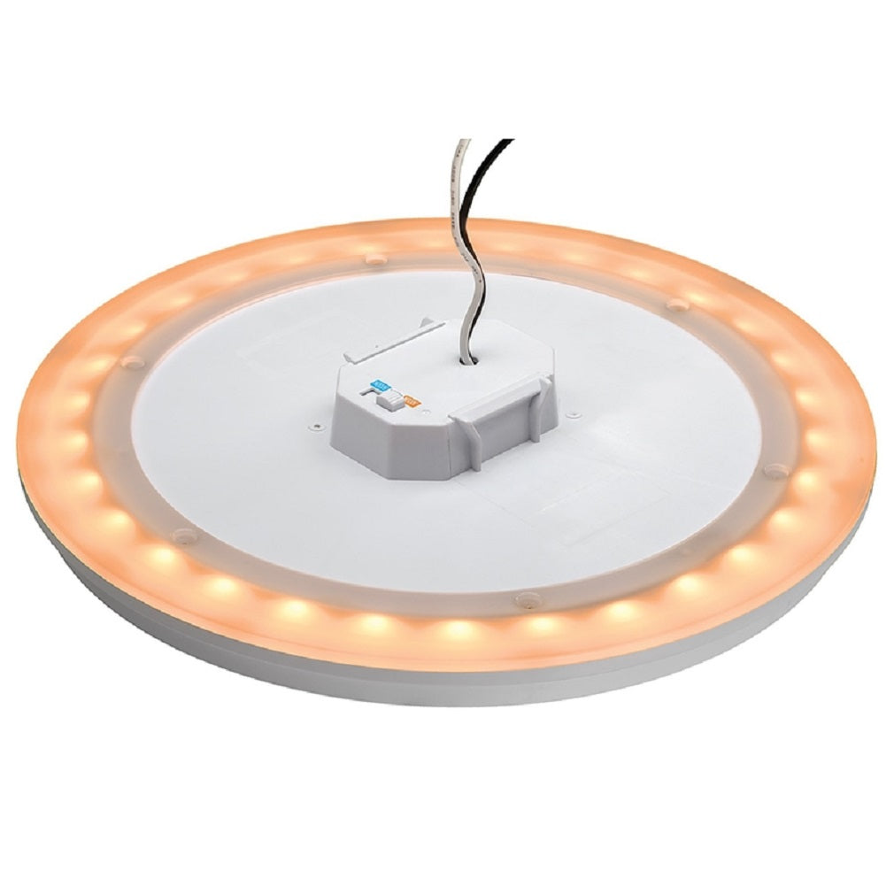 ETI 56572113 I-Series LED Ceiling Light Fixture with Nightlight, White