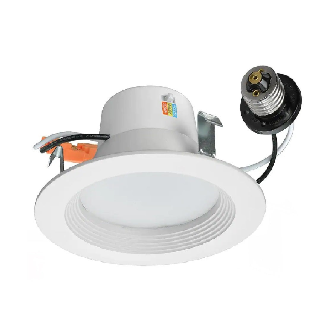 ETI 53185143 Recessed Retrofit Downlight, Acrylic, White