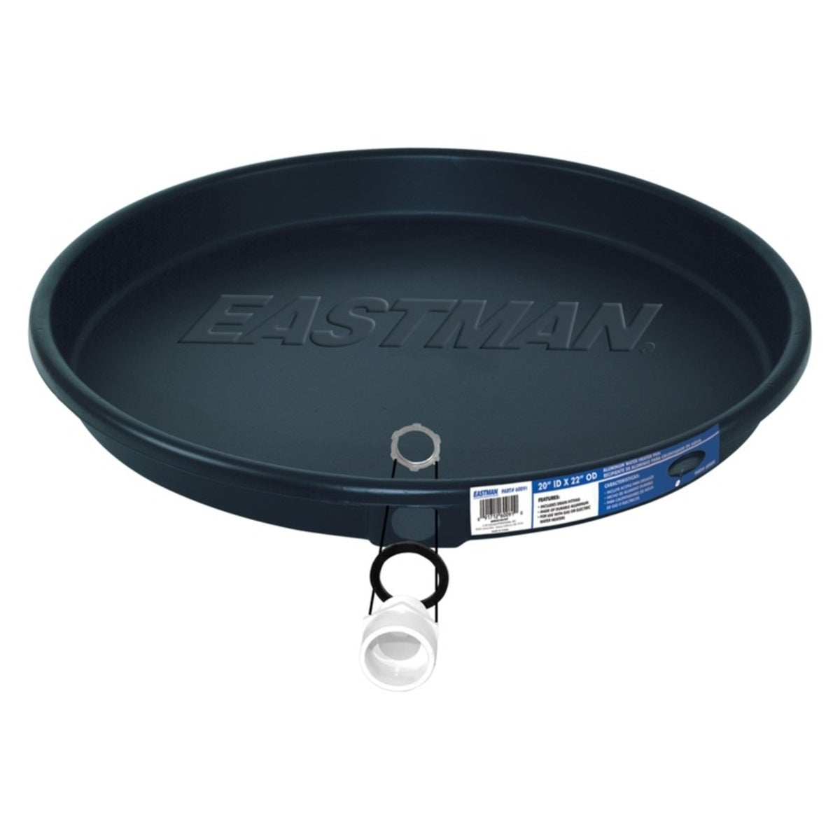 Eastman 60082 Water Heater Pan, Plastic, 24"