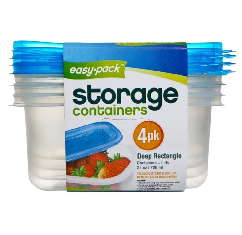 Easy Pack 8068 Rectangular Storage Container Set, 24 Oz