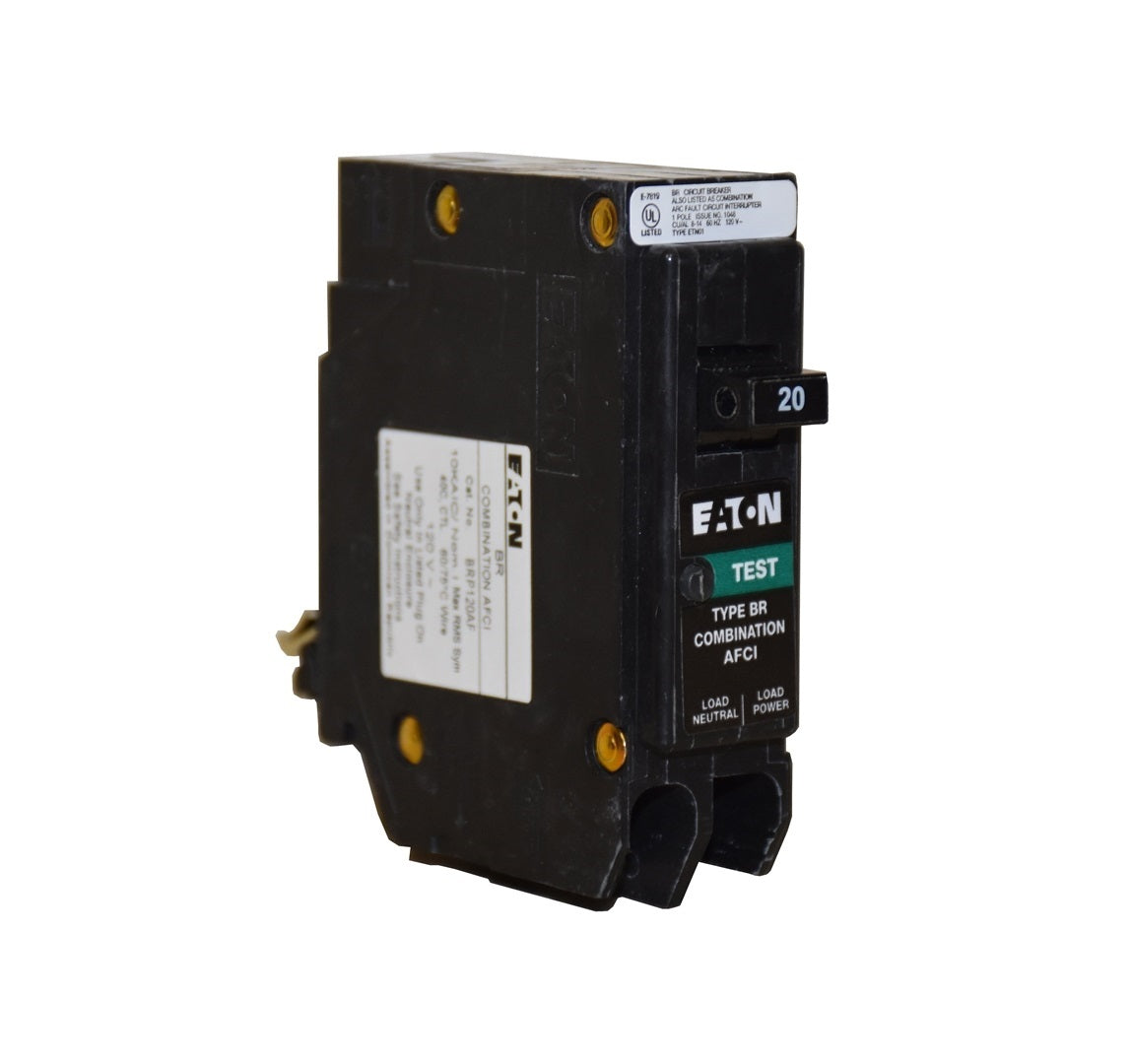 Eaton BRP120AF Combination AFCI Single Pole Circuit Breaker, 20 amps