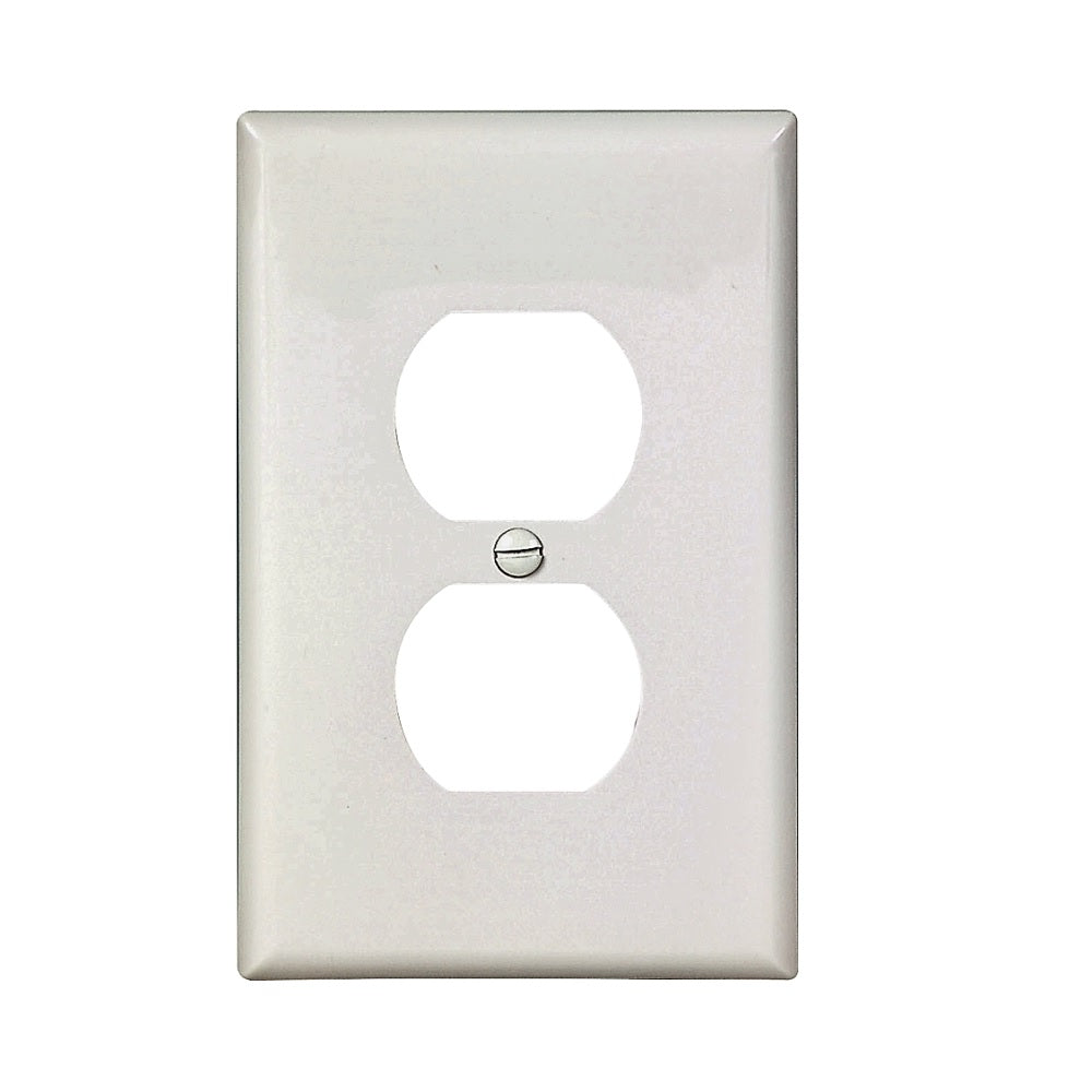 Eaton PJ8W Duplex Receptacle Wallplate, White