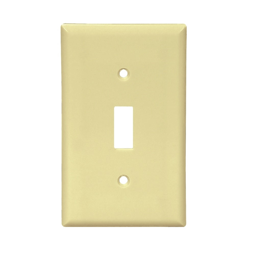 Eaton 2134V-10-L Standard Switch Wallplate, Thermoset, Ivory