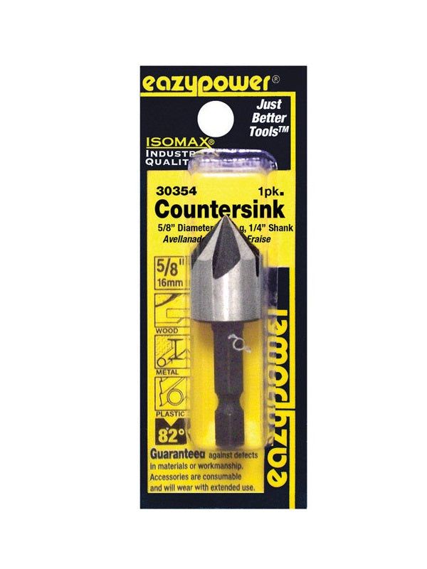 Eazypower 30354 Isomax Countersink Bit, 5/8", Tool Steel