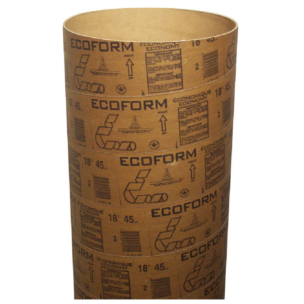 EcoForm E1204P Econo Concrete Building Form Tube, Cardboard, 4 Feet