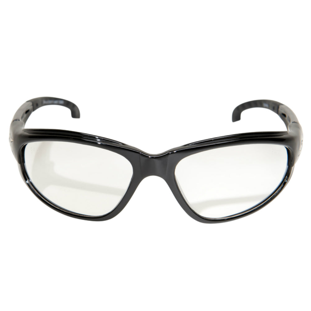 Edge Eyewear SW111VS Dakura Safety Glasses, Clear Lens Black Frame