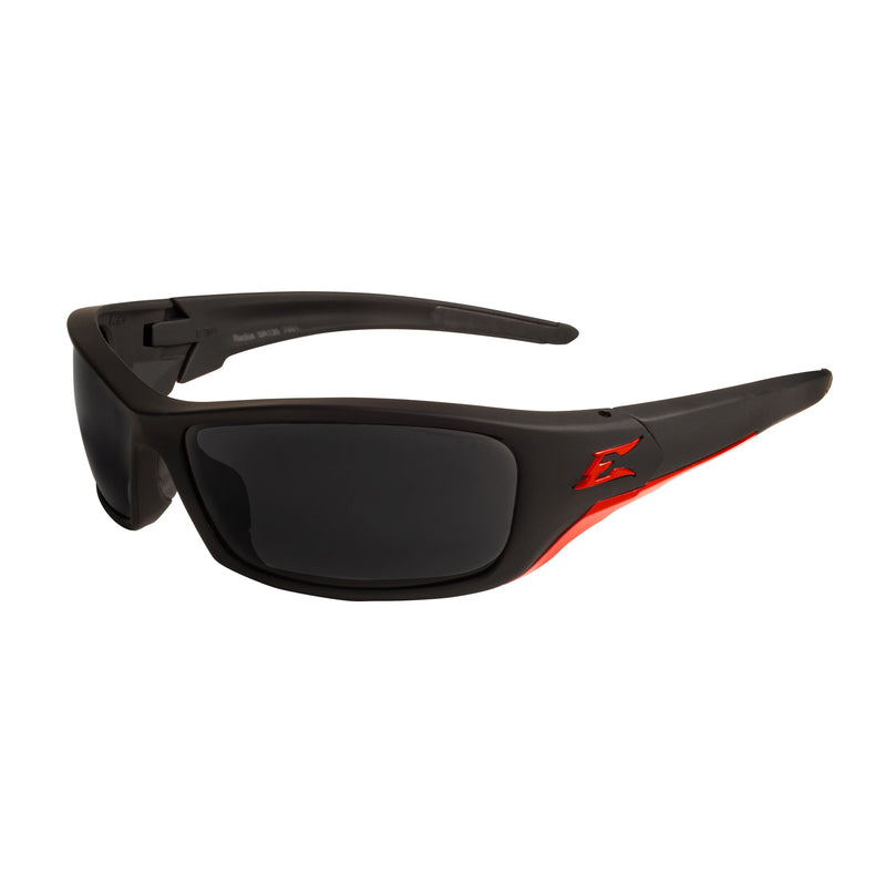 Edge Eyewear TSR236 Reclus Safety Glasses, Black/Red Frame