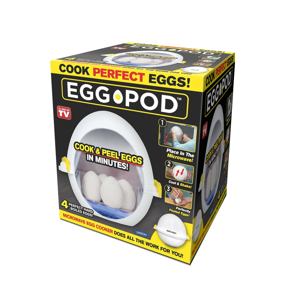 Egg Pod 7001 As Seen On TV Microwave Egg Cooker, White