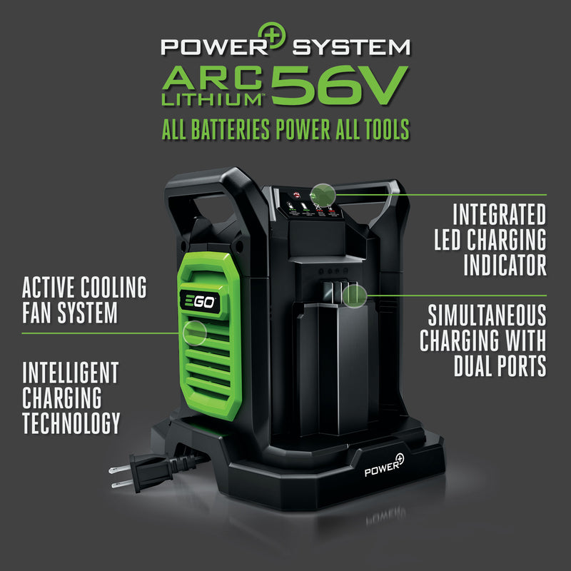 Ego CH2800D Power+ Lithium-Ion Battery Charger, 56 volt, 8 Ah