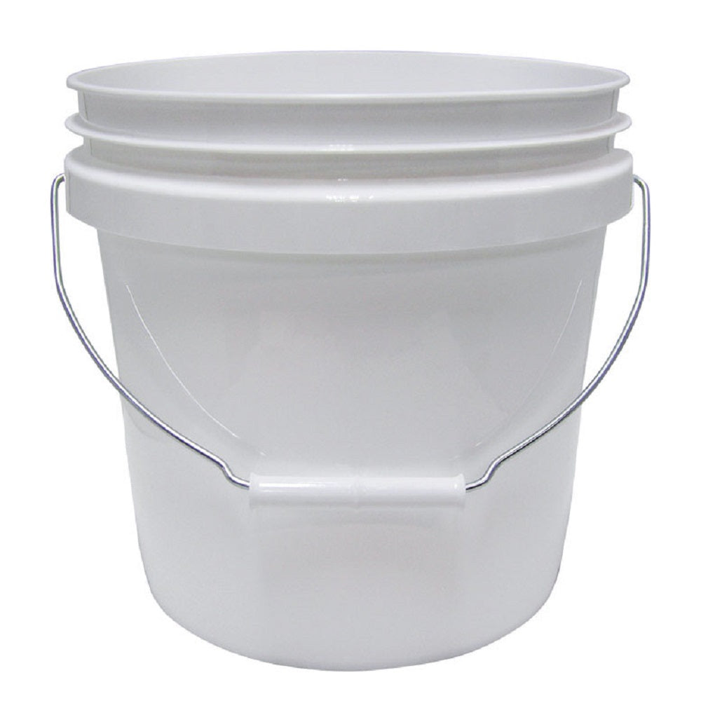 Encore Plastics 20256 Plastic Pail, 2 Gallon, White