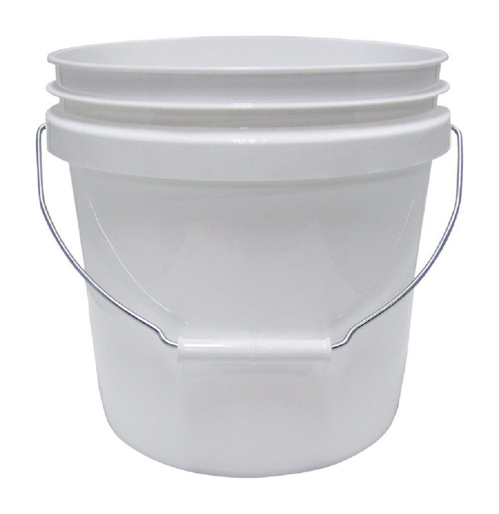 Encore Plastics 20256 Plastic Pail, 2 Gallon, White