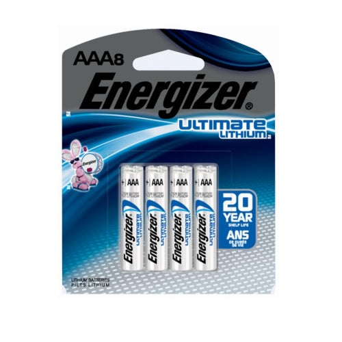 Energizer L92SBP-8 Ultimate Lithium Batteries, AAA