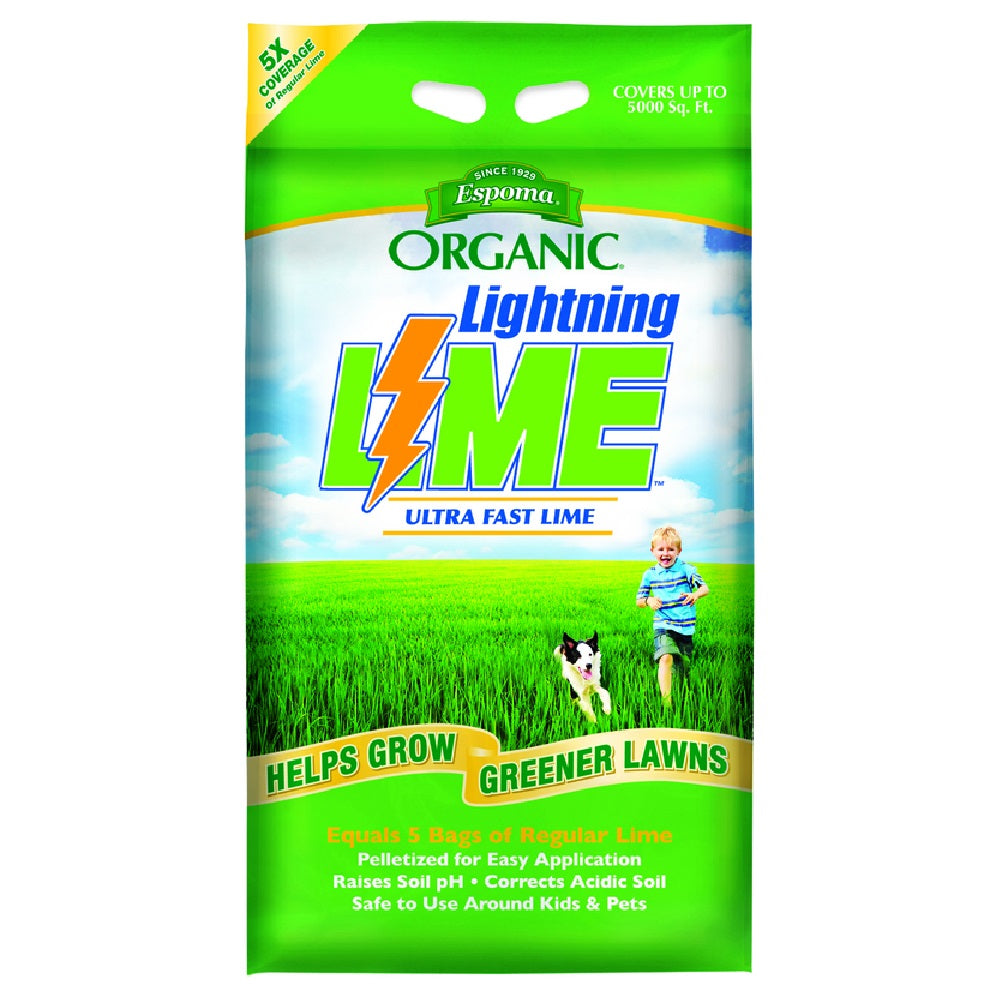 Espoma LL30 Lightning Lime Organic Lawn Food, 30 Lbs