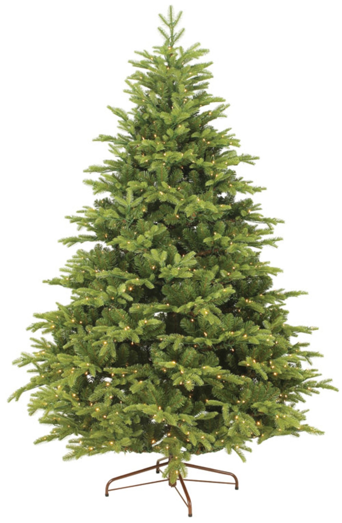 Everlands 9690763 Prelit Mountain Spruce Hinged Christmas Tree, 9'