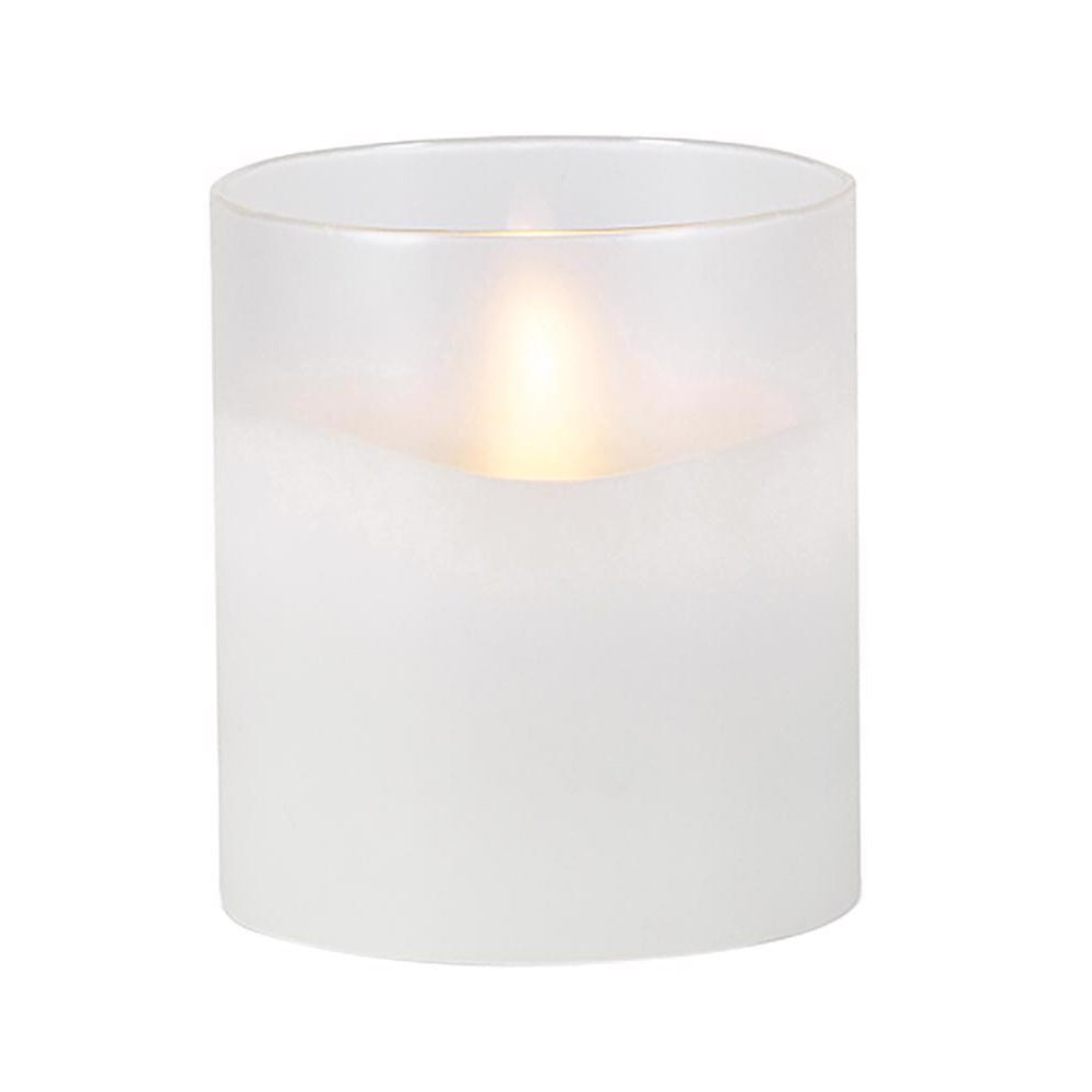 Everlasting Glow 45603 Flameless Hand Poured Candle, White