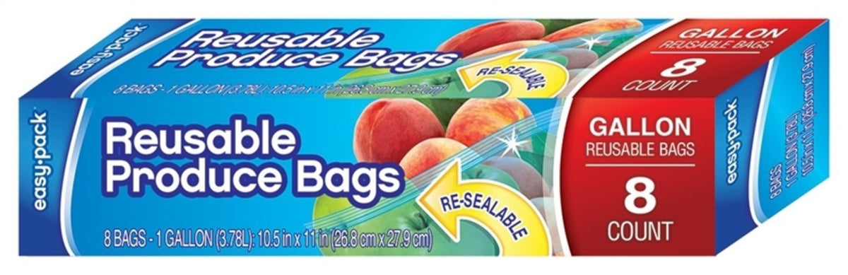Easy Pack 1315  Reusable Produce Bag, 1 Gallon Capacity