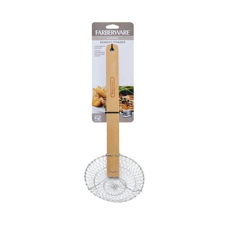 Farberware 5215722 Asian Strainer, Tan/Silver