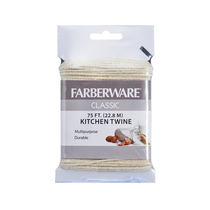 Farberware 5216056 Kitchen Twine, Cotton, Clear/Silver