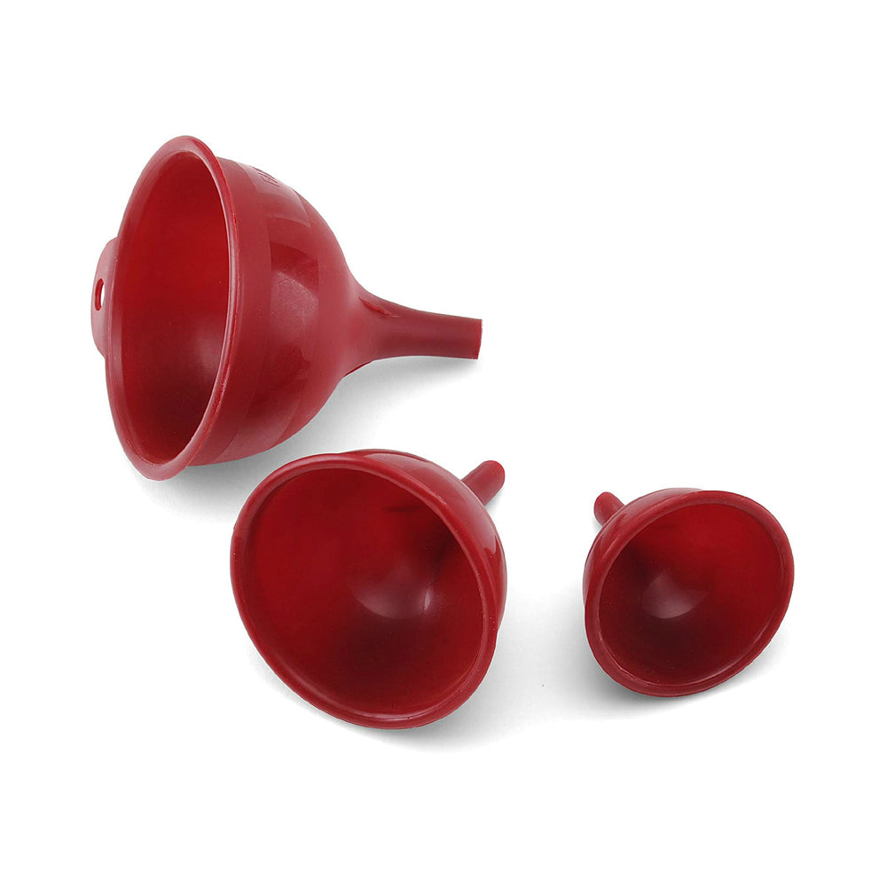 Farberware 5215731 Classic Funnel Set, Red,Plastic