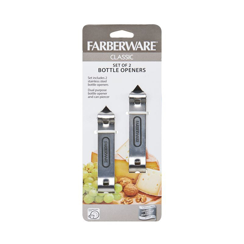 Farberware 5215764 Stainless Steel Bottle Opener, Silver
