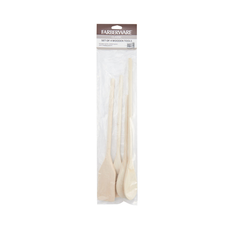 Farberware 5216051 Wood Spoons, Beige