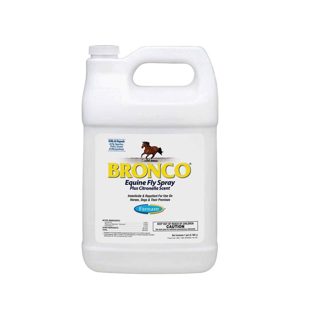 Farnam 100502327 Bronco Equine Fly Spray, 1 Gallon