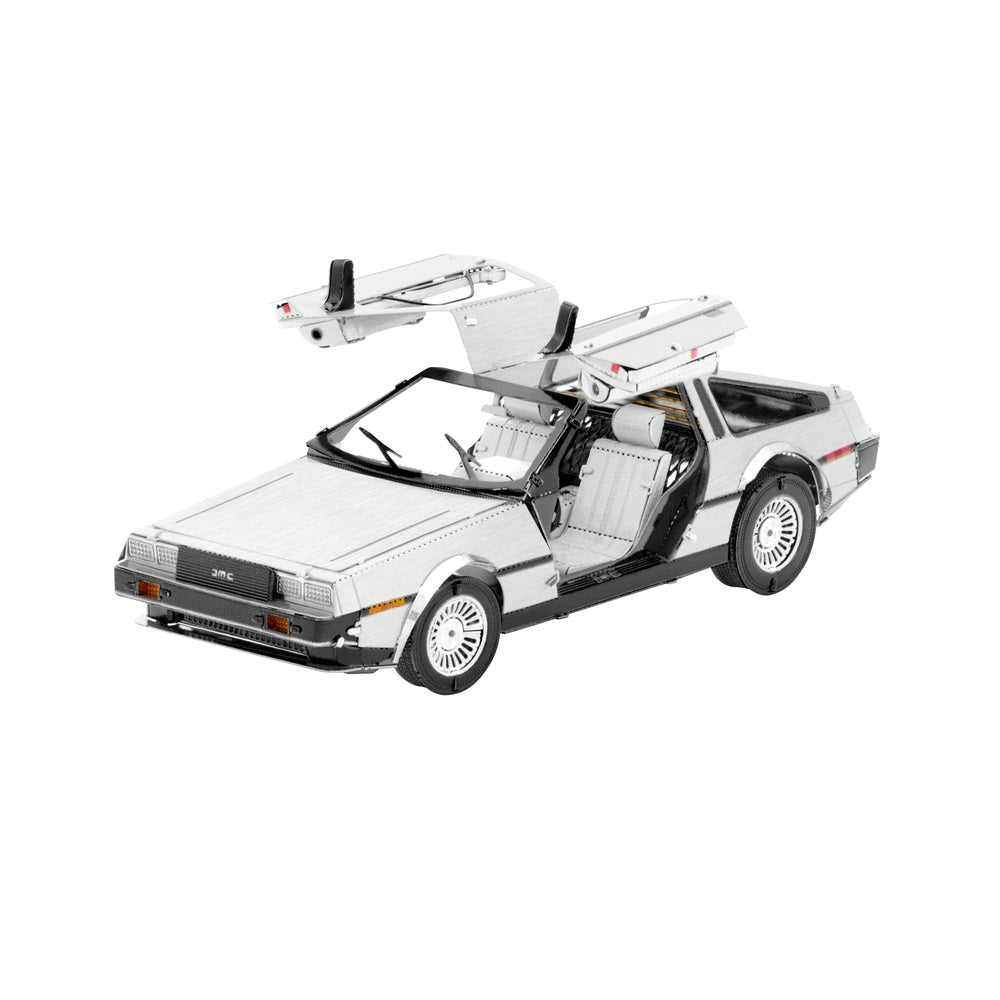 Fascinations MMS181 Metal Earth Delorean 3D Model Kit, Silver