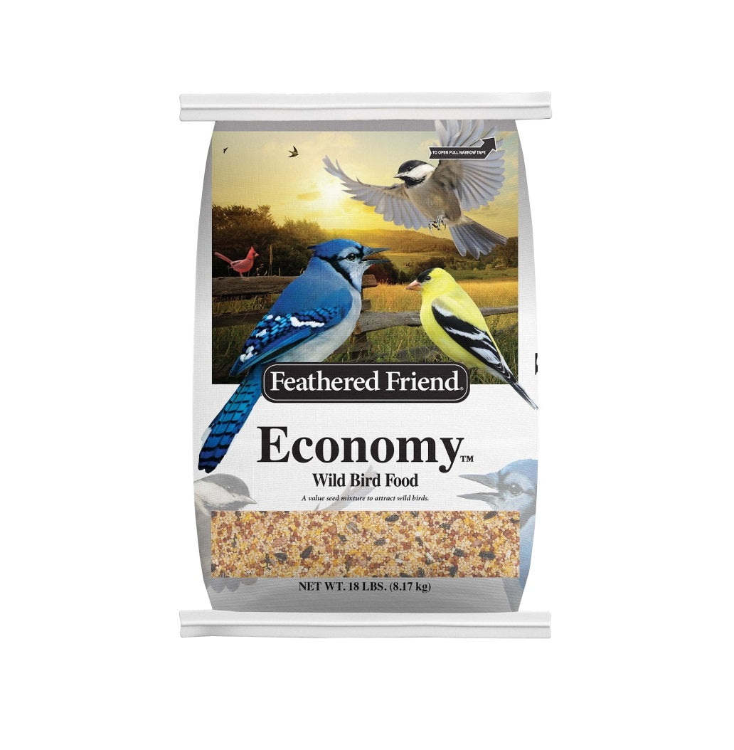 Feathered Friend 14405 Economy Wild Bird Food, 18 Lb