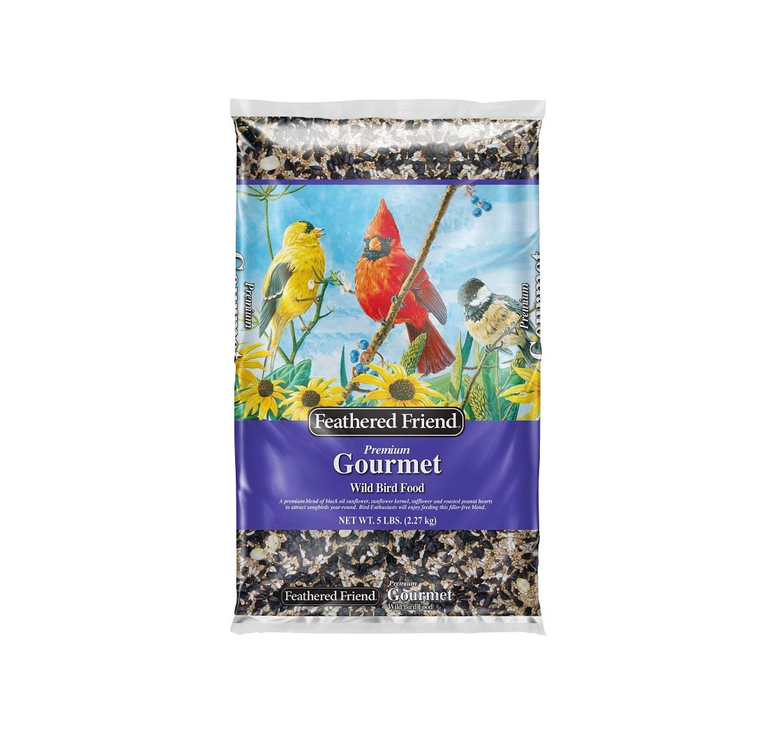 Feathered Friend 14408 Premium Gourmet Wild Bird Food, 5 Lb