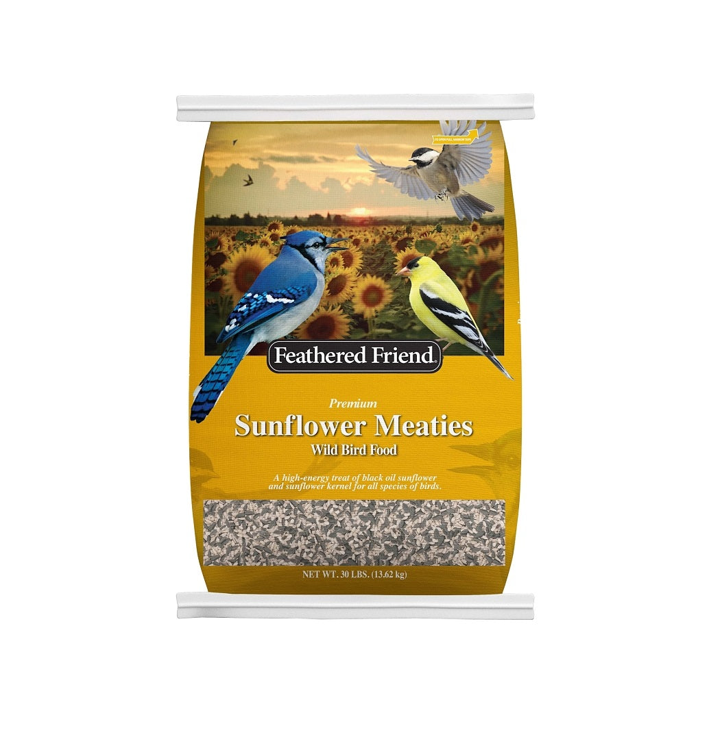 Feathered Friend 14417 Sunflower Meaties Wild Bird Food, 30 Lb