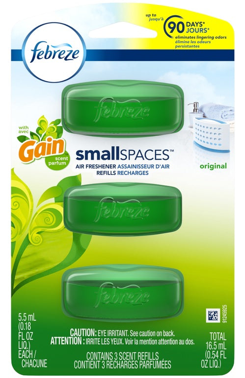 Febreze 70602 Small Spaces Air Freshener Refill, Gain Original Scent