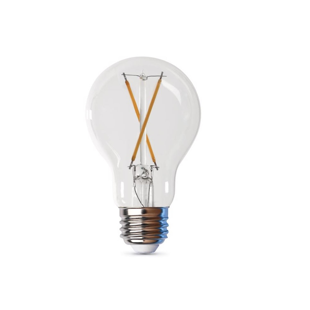 Feit Electric A1960CL927CAFL4 A19 Filament LED Bulb, 9 Watts