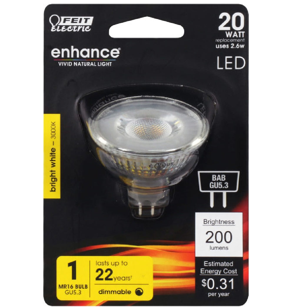 Feit Electric BPBAB/930CA Enhance Bright White Track LED Bulb, 2.6 W