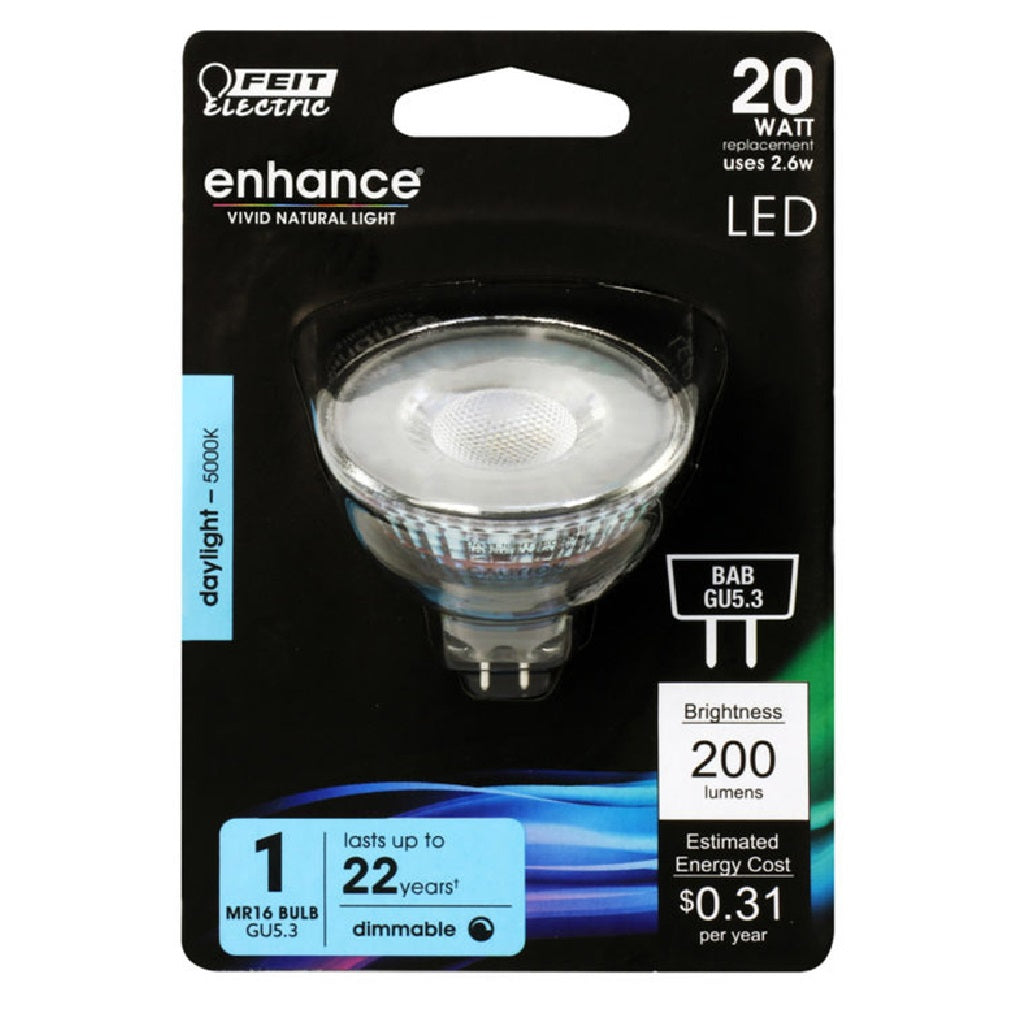 Feit Electric BPBAB/950CA Enhance Dimmable MR16 LED Bulb, 2.6 W