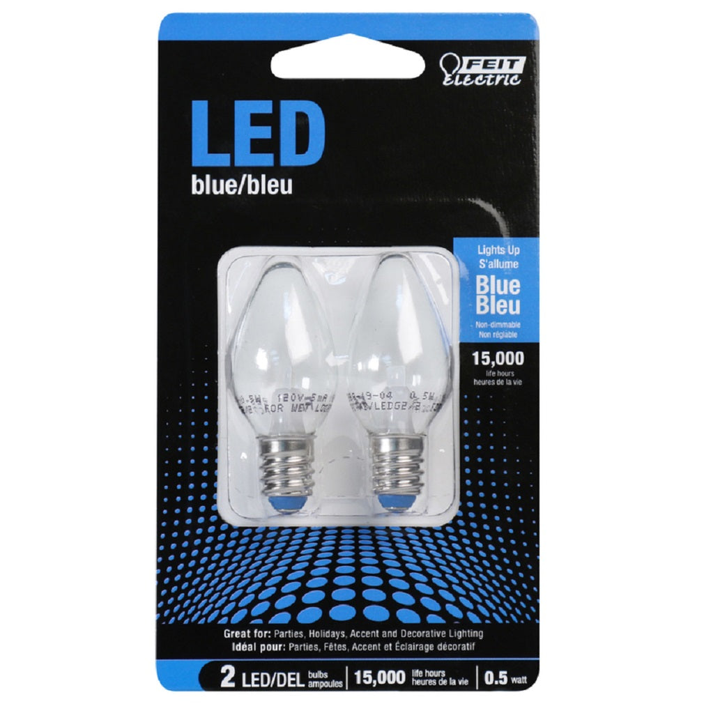 Feit Electric BPC7/B/LEDG2/2 Specialty LED Bulb, Blue