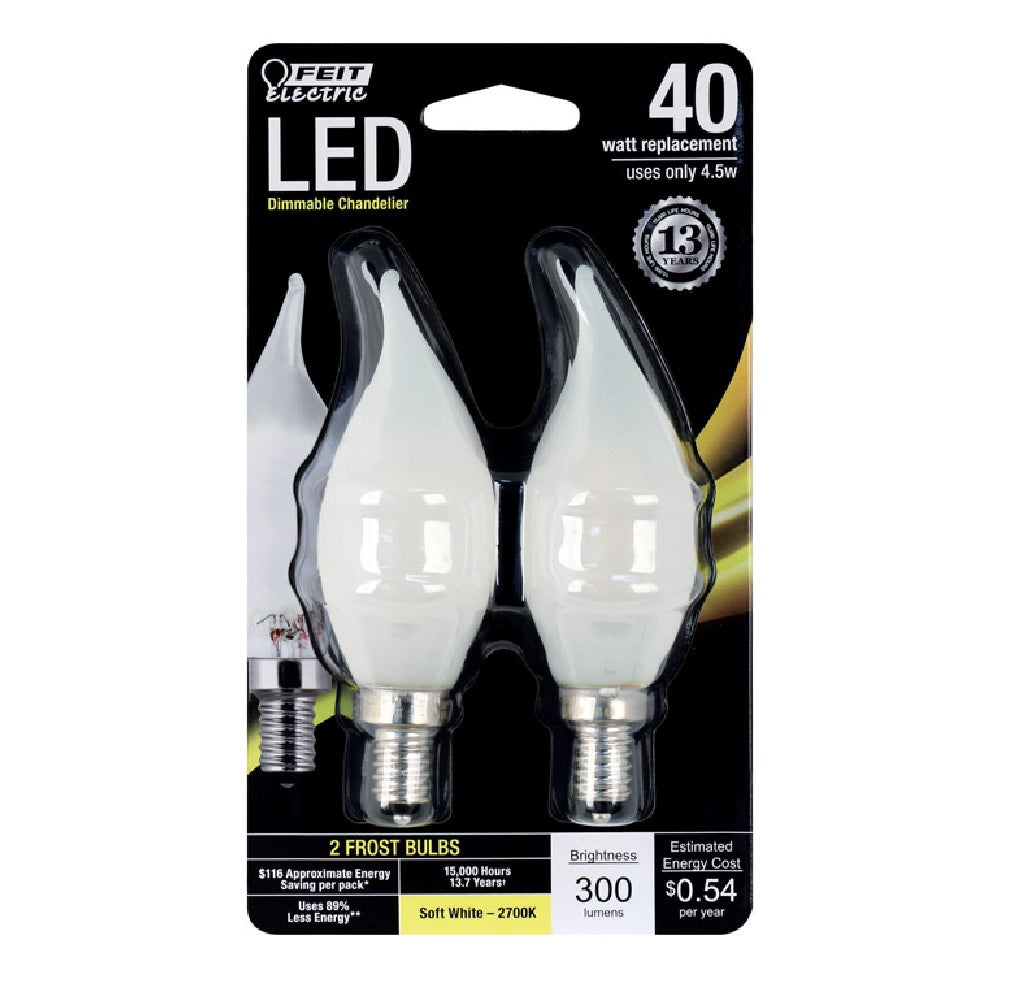 Feit Electric BPCFF40927CAF2R Dimmable Decorative LED Bulb, 4.5 W