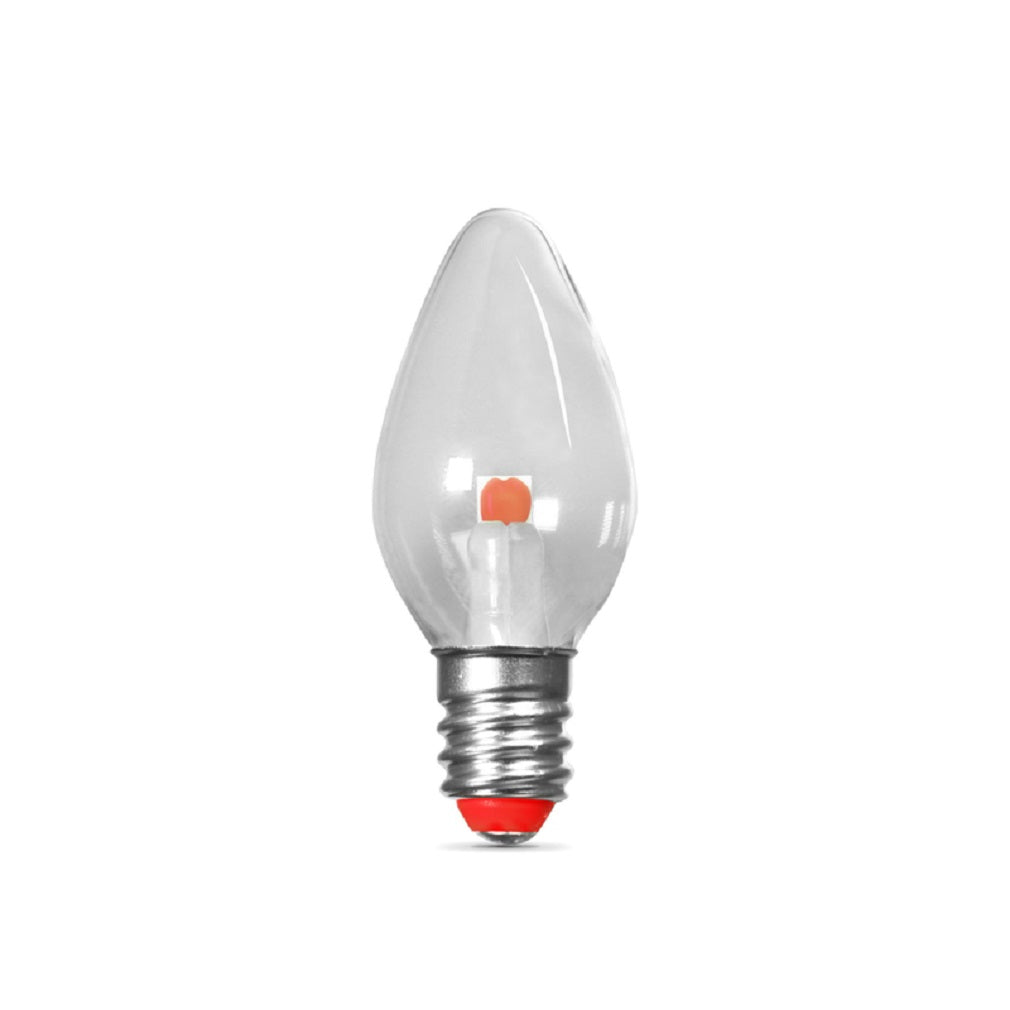 Feit Electric BPC7/R/LEDG2/2 Specialty LED Bulb, Red