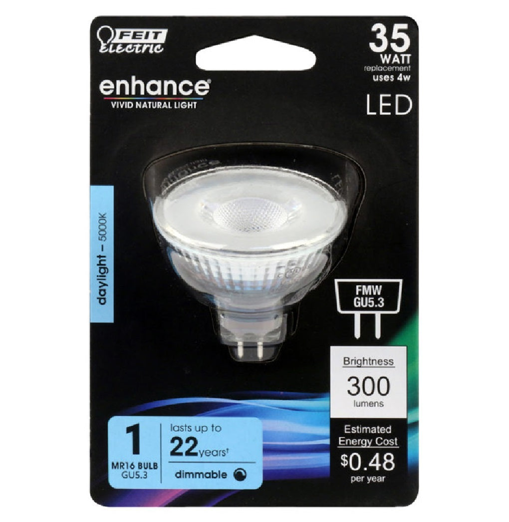 Feit Electric BPFMW/950CA Enhance Dimmable MR16 LED Bulb, 4 W