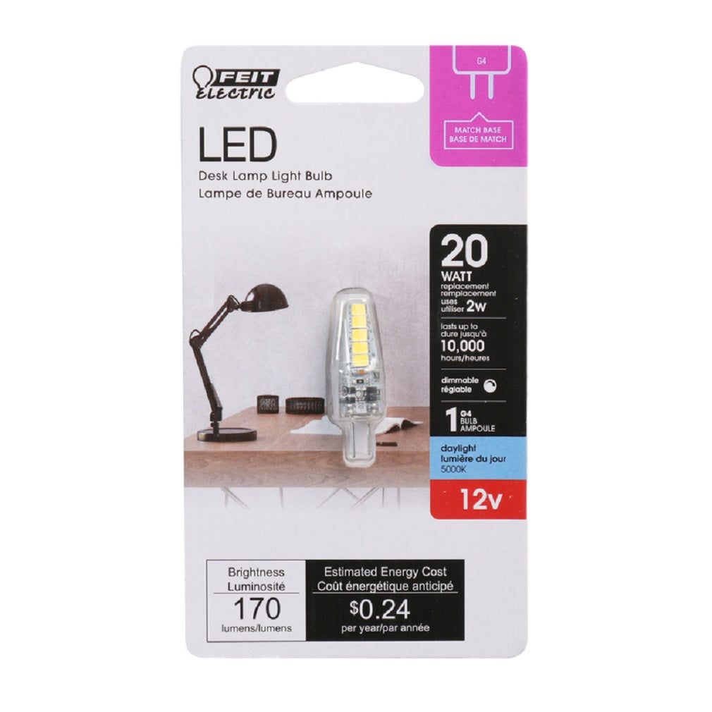 Feit Electric BP20G4/850/LED Specialty LED Bulb, Daylight