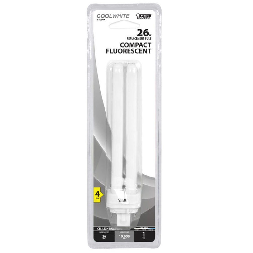 Feit Electric BPPLD26E/41 Compact Fluorescent Bulb, Cool White, 26 W