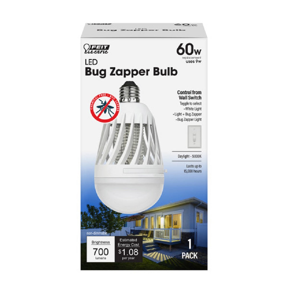 Feit Electric C60/850/BZ/LED LED Bug Zapper Bulb, Daylight