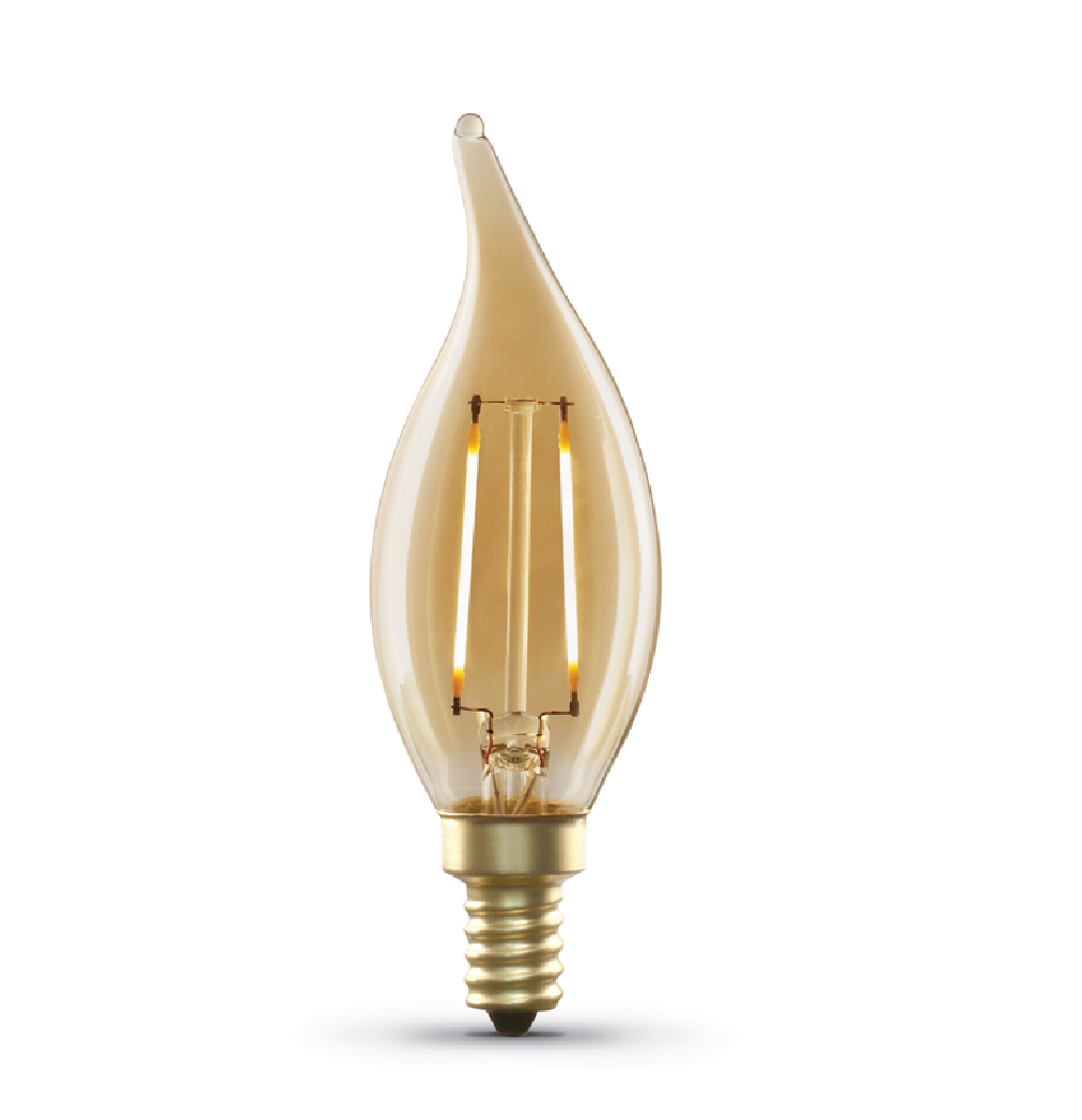 Feit Electric CFT/VG/LED Original Vintage LED Light Bulb, Amber, 120 V